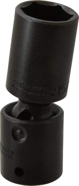 Proto - 1/2" Drive 15/16" Deep Universal Impact Socket - 6 Points, 3-51/64" OAL - Apex Tool & Supply
