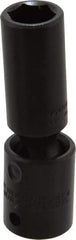 Proto - 1/2" Drive 15mm Deep Universal Impact Socket - 6 Points, 3-1/2" OAL - Apex Tool & Supply