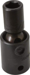 Proto - 1/2" Drive 7/16" Standard Universal Impact Socket - 6 Points, 2-19/32" OAL - Apex Tool & Supply