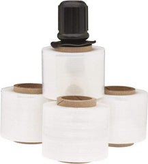 Stretch Associates - 3" x 700' 120 Gauge Clear Bundling Stretch Film with Dispenser - 4 Piece, 120 Gauge, Clear - Apex Tool & Supply