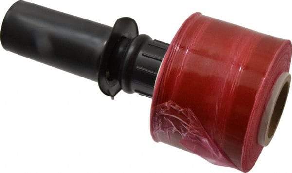 Stretch Associates - 3" x 1,000' 80 Gauge Red Bundling Stretch Film with Dispenser - 4 Piece, 80 Gauge, Red - Apex Tool & Supply