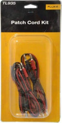 Fluke - Black/Red Electrical Test Equipment Patch Cord Set - Use with Test Equipment - Apex Tool & Supply