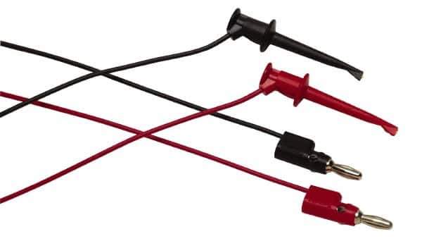 Fluke - Black/Red Electrical Test Equipment Leads Set - Use with All Models - Apex Tool & Supply