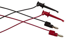 Fluke - Black/Red Electrical Test Equipment Leads Set - Use with All Models - Apex Tool & Supply