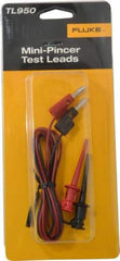Fluke - Black/Red Electrical Test Equipment Leads Set - Use with All Models - Apex Tool & Supply