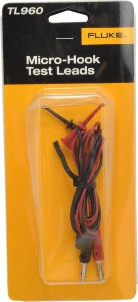 Fluke - Red/Black Electrical Test Equipment Leads Set - Use with All Models - Apex Tool & Supply