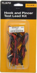 Fluke - Black/Red Electrical Test Equipment Hook & Pincer Kit - Use with All Models - Apex Tool & Supply