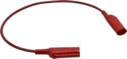 Pomona - Red Electrical Test Equipment Patch Cord - Use with Alligators Test Clips - Apex Tool & Supply