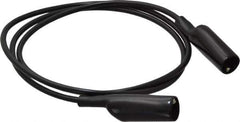 Pomona - Black Electrical Test Equipment Patch Cord - Use with Alligators Test Clips - Apex Tool & Supply