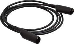Pomona - Black Electrical Test Equipment Patch Cord - Use with Alligators Test Clips - Apex Tool & Supply