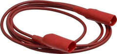 Pomona - Red Electrical Test Equipment Patch Cord - Use with Alligators Test Clips - Apex Tool & Supply