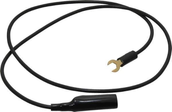 Pomona - Black Electrical Test Equipment Clip - Use with Insulated Spade Lug - Apex Tool & Supply
