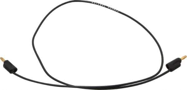 Pomona - Black Electrical Test Equipment Leads - Use with Banana Plugs - Apex Tool & Supply