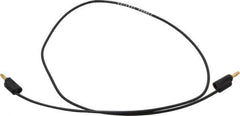 Pomona - Black Electrical Test Equipment Leads - Use with Banana Plugs - Apex Tool & Supply