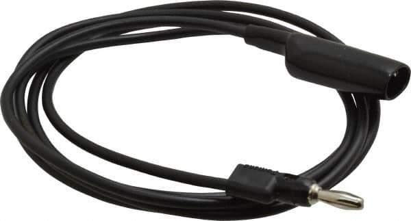 Pomona - Black Electrical Test Equipment Clip - Use with 0.300" Terminal, Banana Plugs - Apex Tool & Supply