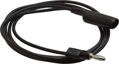 Pomona - Black Electrical Test Equipment Clip - Use with 0.300" Terminal, Banana Plugs - Apex Tool & Supply