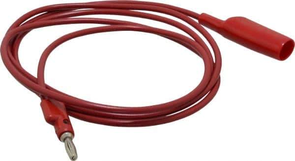 Pomona - Red Electrical Test Equipment Clip - Use with 0.300" Terminal, Banana Plugs - Apex Tool & Supply
