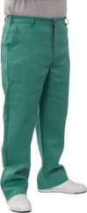 PRO-SAFE - Cotton Flame Resistant/Retardant Pants - Zipper Closure, 3 Pockets, 36" Waist, 32" Inseam, Green - Apex Tool & Supply