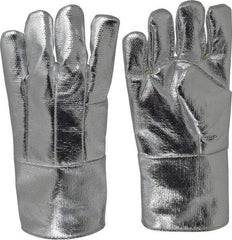 Steel Grip - Size Universal Wool Lined Aluminized Thermonol Welding Glove - 14" OAL, Gauntlet Cuff, For General Welding - Apex Tool & Supply