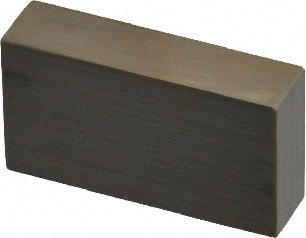 Mitutoyo - 0.75" Rectangular Steel Gage Block - Accuracy Grade 0, Includes Certificate of Inspection - Apex Tool & Supply