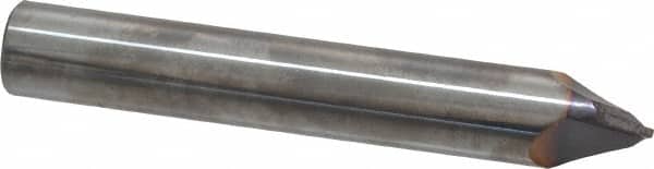 Niagara Cutter - 3/8" Diam 2 Flute Single End Solid Carbide Chamfer Mill - Apex Tool & Supply