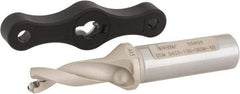 Iscar - 0.433 to 15/32" Diam, 3xD, 1.3" Max Depth, 5/8" Shank Diam, 3.81" OAL, Replaceable Tip Drill - IDK, IDM, IDN, IDP Insert, 11 Seat Size, DSM Toolholder, Series ChamDrillJet - Apex Tool & Supply