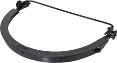 Fibre-Metal - Noryl Face Shield Frame - Black, Dielectric, Compatible with Full Brim Hard Hats - Apex Tool & Supply