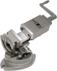 Wilton - 5" Jaw Width, 5" Jaw Opening Capacity, Angle Swivel Machine Vise - Manual Operation, 1 Station, 17-1/2" Long x 12" High x 1-3/4" Deep - Apex Tool & Supply