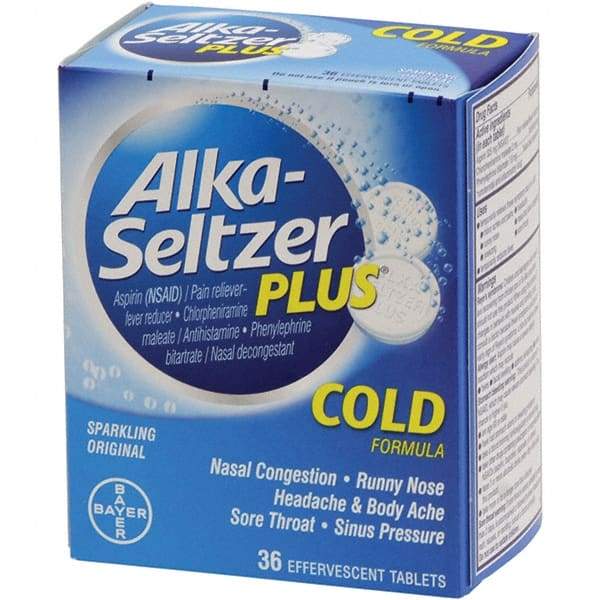 Medique - Original Flavor Alka Seltzer Tablets - Cold & Allergy Relief - Apex Tool & Supply