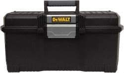 DeWALT - 1 Compartment Tool Box - 24" Wide x 11-1/2" Deep x 10-29/32" High, Metal/Resin, Black - Apex Tool & Supply