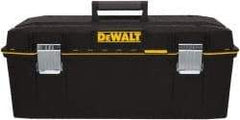DeWALT - 2 Compartment 1 Tray Tool Box - 28" Wide x 12-39/64" Deep x 11-39/64" High, Metal/Resin, Black - Apex Tool & Supply