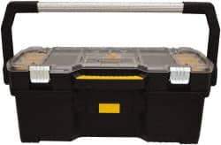 DeWALT - 16 Compartment Tool Tote - 26-3/8" Wide x 12-23/32" Deep x 11-13/64" High, Metal/Resin/Plastic, Black - Apex Tool & Supply