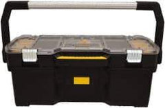 DeWALT - 16 Compartment Tool Tote - 26-3/8" Wide x 12-23/32" Deep x 11-13/64" High, Metal/Resin/Plastic, Black - Apex Tool & Supply