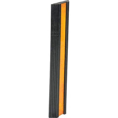 Vestil - 24" Long x 5-1/8" Wide x 1-3/8" High, Bumper Stop - Yellow & Black - Apex Tool & Supply