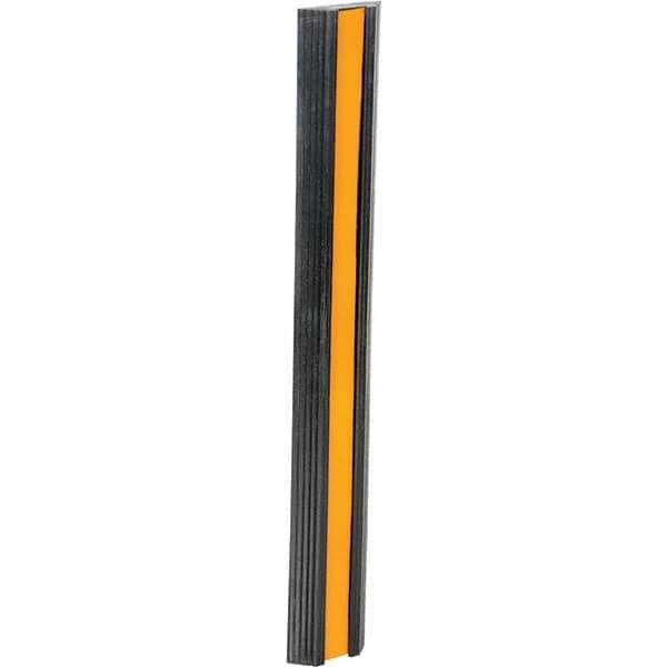 Vestil - 36" Long x 5-1/8" Wide x 1-3/8" High, Bumper Stop - Yellow & Black - Apex Tool & Supply