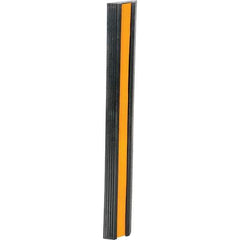 Vestil - 36" Long x 5-1/8" Wide x 1-3/8" High, Bumper Stop - Yellow & Black - Apex Tool & Supply