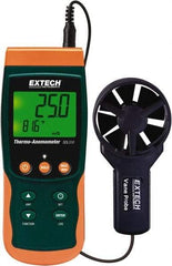 Extech - 0.4 to 25 m/Sec Air Thermo Anemometer - 122°F Max - Apex Tool & Supply