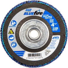 ‎4-1/2 × 5/8 - 11″ BlueFire Fiberglass Conical Flap Disc Type 29 P60 Grit R884V1 Zirconia Alumina - Apex Tool & Supply