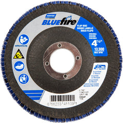 ‎4-1/2″ × 7/8″ 80 Grit Type 29 BlueFire Flap Disc - Apex Tool & Supply