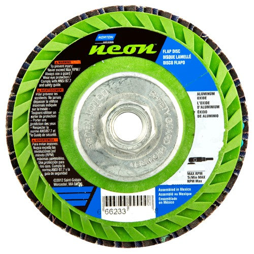 ‎4-1/2 × 5/8 - 11″ Gemini Plastic Flat Flap Disc Type 27 P40 Grit R766 Zirconia Alumina - Apex Tool & Supply