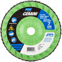 7 × 7/8″ Gemini Plastic Flat Flap Disc Type 27 P60 Grit R766 Zirconia Alumina - Apex Tool & Supply