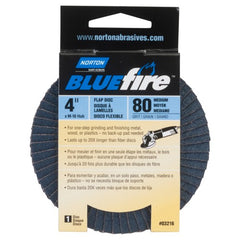 4″ × 5/8″ Flap Disc BlueFire Type 29 Fiberglass Plate 80 Grit - Apex Tool & Supply