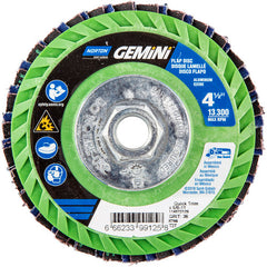 ‎4-1/2 × 5/8 - 11″ Gemini Plastic Flat Flap Disc Type 27 P36 Grit R766 Zirconia Alumina - Apex Tool & Supply