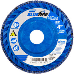 ‎4-1/2 × 7/8″ BlueFire Plastic Flat Flap Disc Type 27 P80 Grit R884P Ceramic Alumina - Apex Tool & Supply