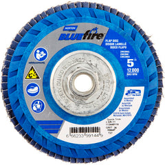 ‎5 × 5/8 - 11″ BlueFire Plastic Flat Flap Disc Type 27 P36 Grit R884P Zirconia Alumina - Apex Tool & Supply