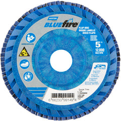 5 × 7/8″ BlueFire Plastic Flat Flap Disc Type 27 P40 Grit R884P Zirconia Alumina - Apex Tool & Supply
