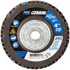 ‎4-1/2 × 5/8 - 11″ Gemini Fiberglass Conical Flap Disc Type 29 P120 Grit R766 Zirconia Alumina - Apex Tool & Supply