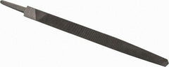 Value Collection - 12.09" Long, Smooth Cut, Triangle American-Pattern File - Double Cut, 0.59" Overall Thickness, Tang - Apex Tool & Supply