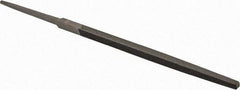 Value Collection - 5.27" Long, Bastard Cut, Square American-Pattern File - Double Cut, 0.16" Overall Thickness, Tang - Apex Tool & Supply