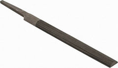 Value Collection - 5.34" Long, Smooth Cut, Half Round American-Pattern File - Single, Double Cut, 0.16" Overall Thickness, Tang - Apex Tool & Supply